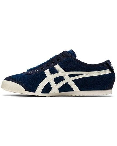 Onitsuka Tiger Mexico 66 Slip-on Running Shoes Navy/white - Blue