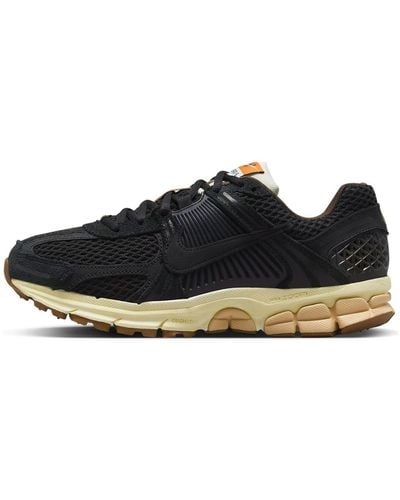 Nike Zoom Vomero 5 Swoosh-embellished Leather And Mesh Low-top Sneakers - Black