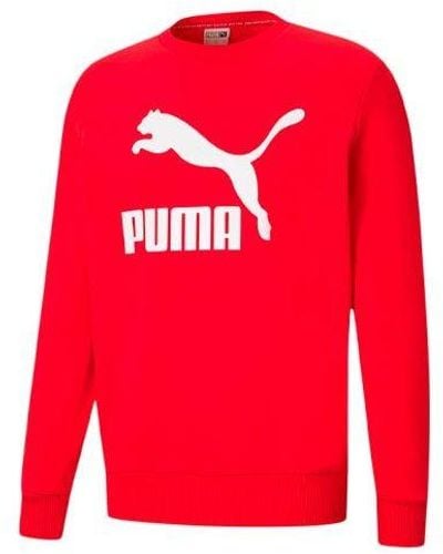 PUMA Classics Logo Crew Tr Sweater - Red