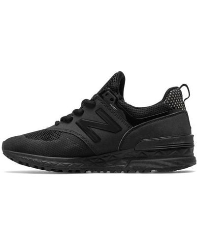 New Balance 574 Series Sport Sneakers - Black
