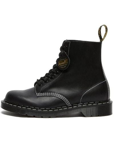 Dr. Martens Dr.martens 1460 Pascal Made In England Cavalier Leather Lace Up Boots - Black