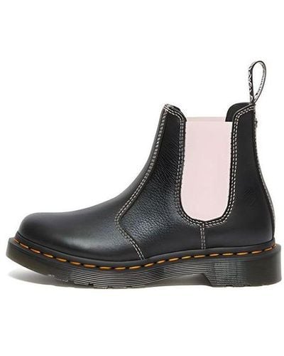 Dr. Martens 2976 Contrast Leather Chelsea Boots - Black