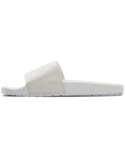 Under Armour Core Remix Canvas Slippers - White
