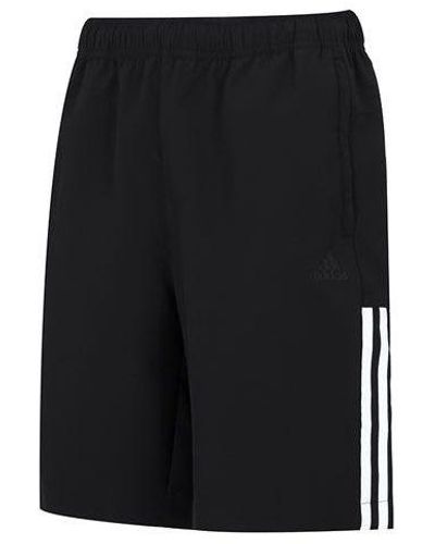 adidas Fi Lib Wvsh Contrasting Colors Stripe Training Sports Woven Shorts Black