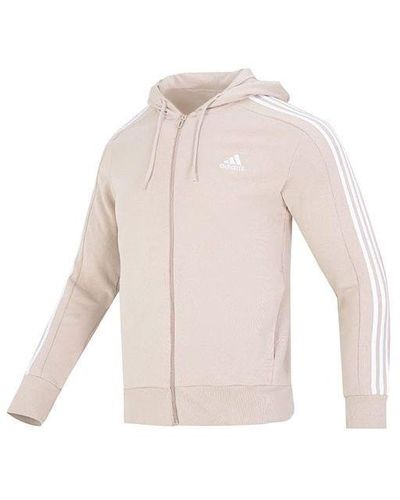 adidas French Terry 3-stripes Full-zip Hoodie Jackets - Pink