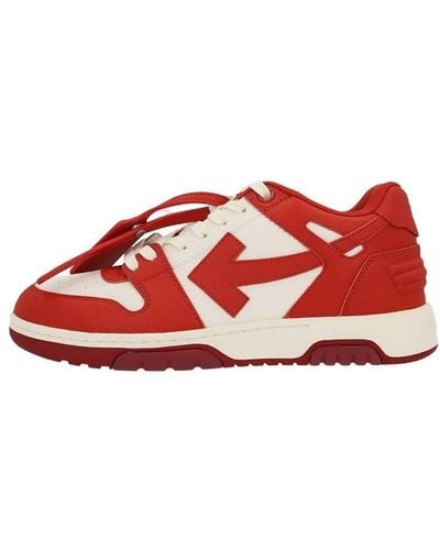 Off-White c/o Virgil Abloh Out Of Office Low-top Sneakers - Red
