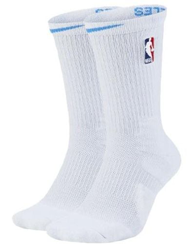 Nike Nba Los Angeles Lakers City Version Sports Socks Couple Style One Pair - Blue