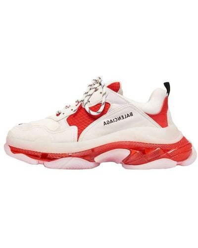 Balenciaga shoes store red and white