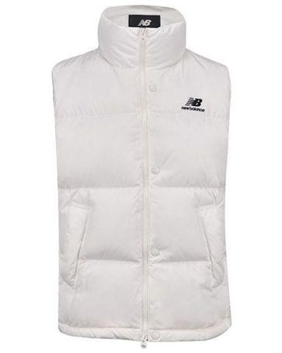 New Balance Casual Down Vest - White