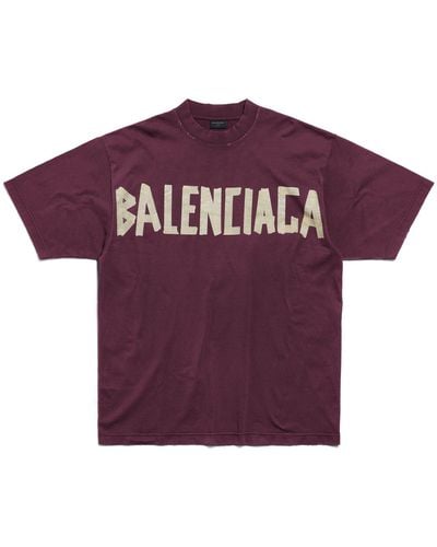 Balenciaga Tape Type T-shirt - Purple