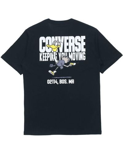 Converse Keep Moving Short Sleeve T-shirt - Black