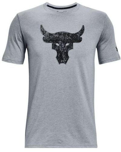 Under Armour Project Rock Brahma Bull Short Sleeve T-shirt - Gray