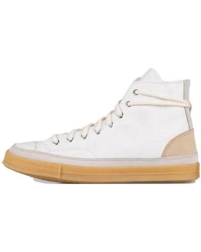 Converse Chuck 70 Suede & Leather High Top - White