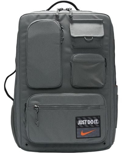Nike Outdoor Portable Large Capacity Zipper Multifunction Pocket Fabric Schoolbag Backpack Smoke Gray