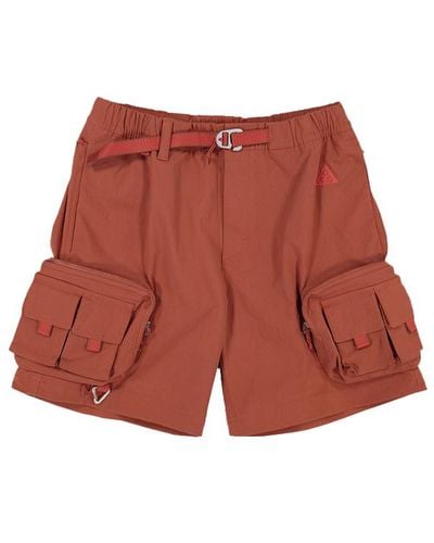 Nike Acg Cargo Shorts - Red