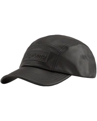 Supreme Gore-tex Leather Camp Cap - Black