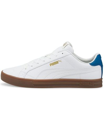 PUMA Smash Vulc V3 Lo in Blue for Men | Lyst