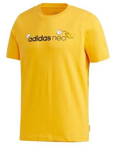 adidas Neo Sports Short Sleeve - Yellow