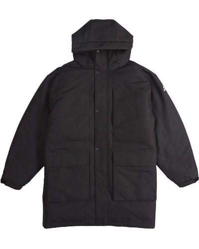 adidas Outdoor Sports Windproof Warm Hood Down Jacket - Black