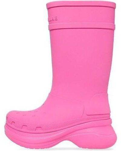 Balenciaga Crocs X Boots - Pink