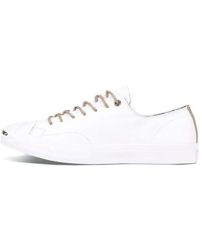 Converse Jack Purcell Wear-resistant Non-slip Low Tops Casual Skateboarding Shoes - White