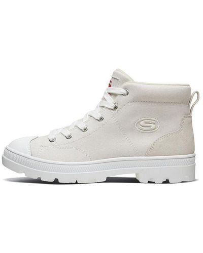 Skechers Roadies High-top Canvas Shoes - White