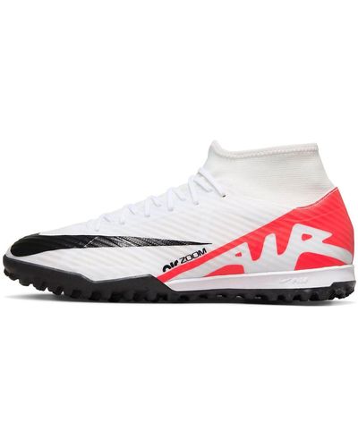 Nike Mercurial Superfly 9 Academy Turf Soccer Shoes - White