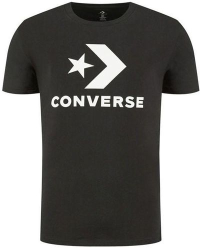 Converse All Star Classic Logo Casual Sports Short Sleeve - Black