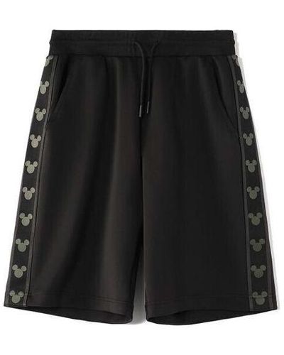Li-ning X Disney Graphic Striped Shorts - Black