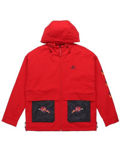 adidas Cny Jkt New Year's Edition Casual Sports Hooded Jacket - Red