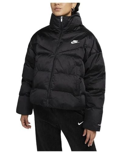 Nike Therma-fit City Series Synthetic Fill Shine Jacket - Black
