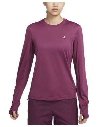 Nike Acg Dri-fit Adv Goat Rocks Long-sleeve T-shirt - Purple