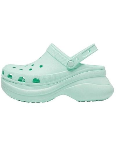 Crocs™ Classic Clog Retro Thick Sole Sandals Mint - Green