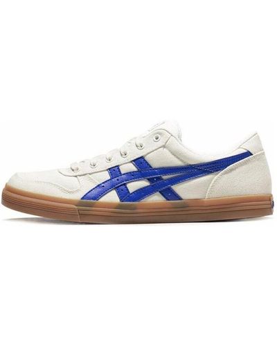 Asics Aaron White Casual Skate Shoes - Blue