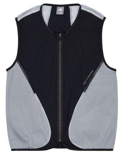 New Balance Vest With Mesh Pocket - Blue