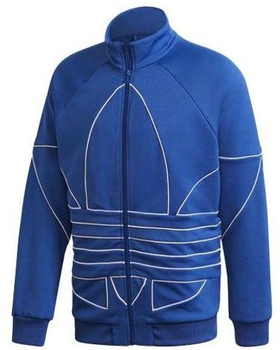 adidas Originalsb Tf Turf Out Ply Tt Casual Minimalistic Stand Collar Zipper Sports Jacket - Blue