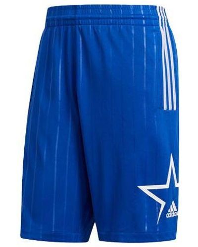 adidas Mac Dyn Short Training Basketball Casual Sports Shorts - Blue