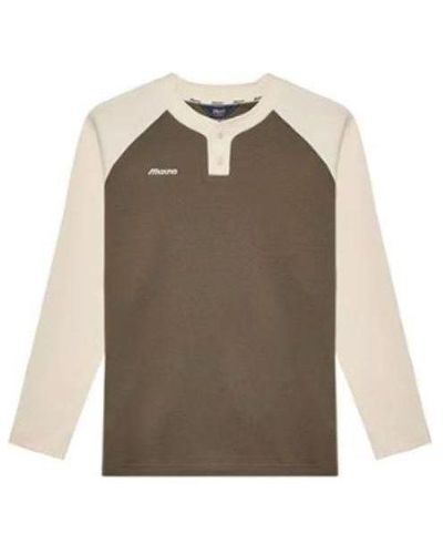 Mizuno Heritage Long Sleeve Shirt - Brown