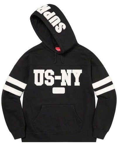 Supreme Us-ny Hooded Sweatshirt - Black