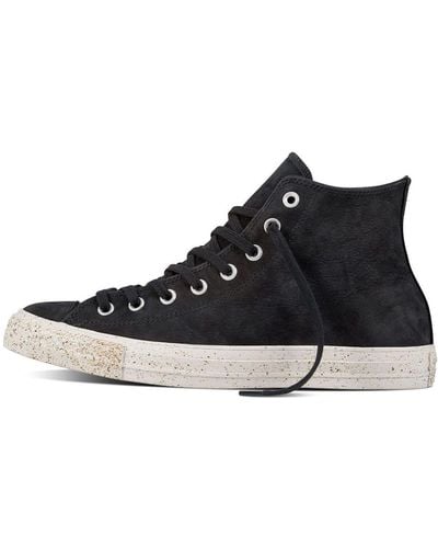 Converse Chuck Taylor All Star High Top Leather Sneakers - Black