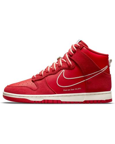 Nike Dunk High Se - Red