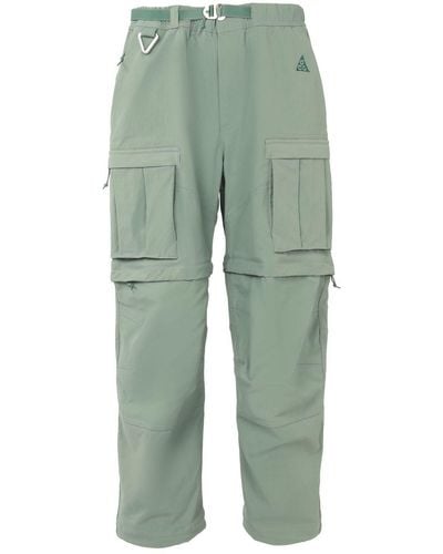 Nike Acg Smith Summit Detachable Waterproof Big Pocket Causual Pant Male - Green