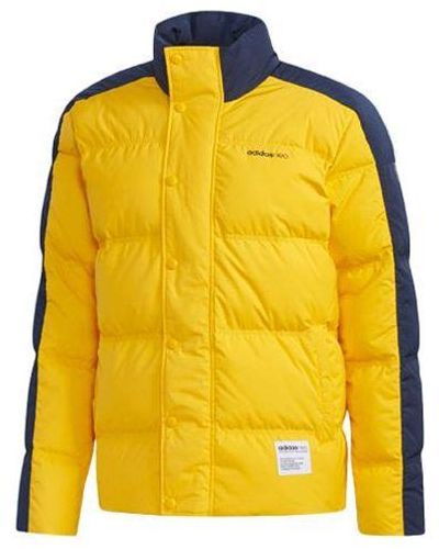 adidas Neo Casual Sports Outdoor Windproof Stay Warm Down Jacket - Yellow