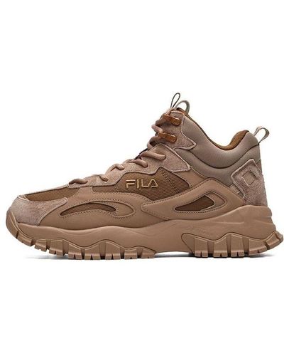 Fila Tracer High-top Running Shoes Coffee - Brown