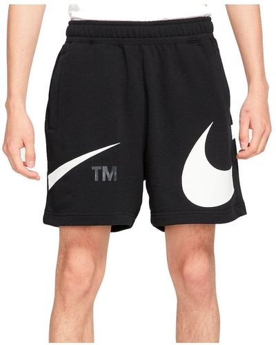 Nike Sportswear Swoosh French Terry Shorts - Black