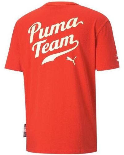 PUMA Word Team Graphic Tee - Red