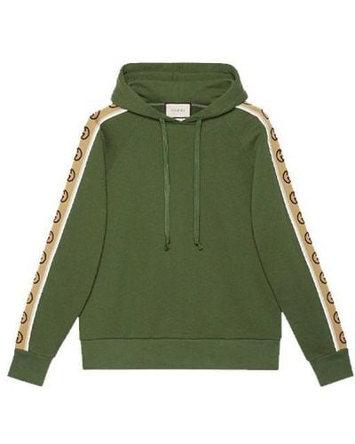 Gucci Knitted Cotton Hooded Sweater - Green