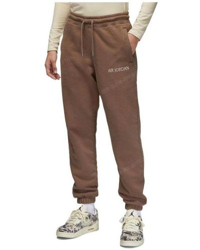 Nike Wordmark Fleece Pants - Brown