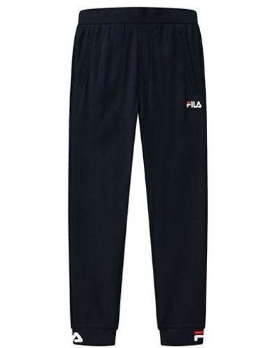 Fila Logo Knit Sports Pants - Blue