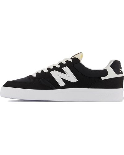 New Balance 300 Series Low Top Casual Skate Shoes White - Black